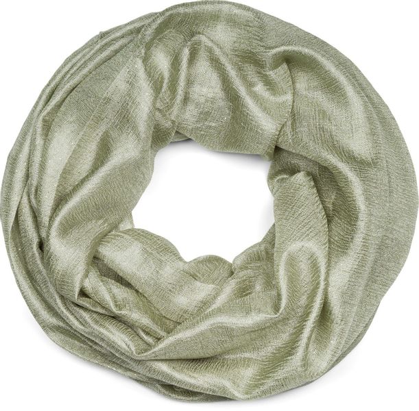 styleBREAKER Loop Seidiger Einfarbiger Loop Glitzer, günstig online kaufen