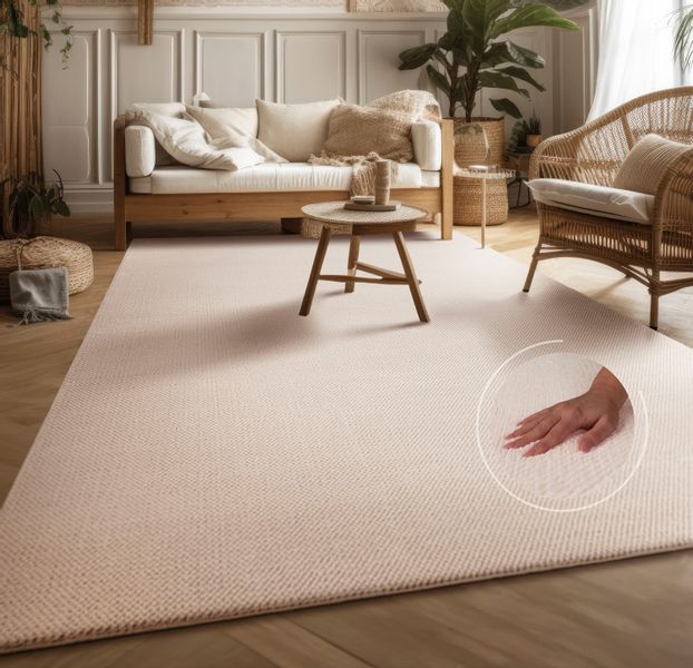 my home Teppich "Ciney" rechteckig 16 mm Höhe Kurzflor, Hoch-Tief Effekt, U günstig online kaufen