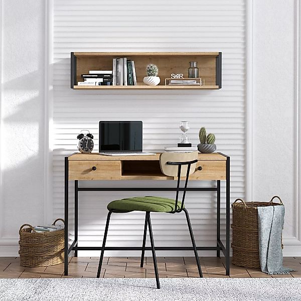 home24 Schreibtisch-Set Kemer (2-teilig) günstig online kaufen