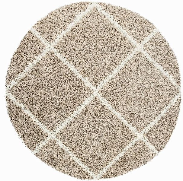 Paco Home Hochflor-Teppich »Kalmar 441«, rund, 40 mm Höhe, Scandi Design, R günstig online kaufen