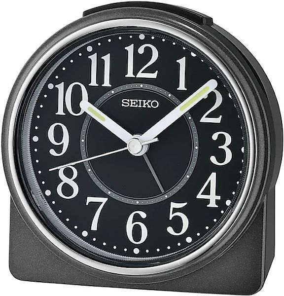 Seiko Quarzwecker, Wecker, Schlafzimmer, Leuchtzeiger, durchlaufende Sekund günstig online kaufen