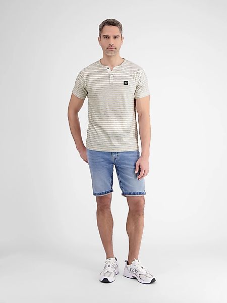 LERROS Henleyshirt "Herren Serafino-Shirt, gestreift" günstig online kaufen