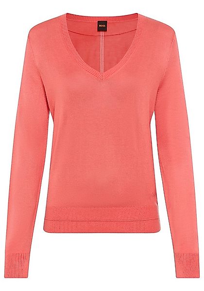 BOSS ORANGE Strickpullover Fiaffella Premium Damenmode mit Ajouré-Detail hi günstig online kaufen