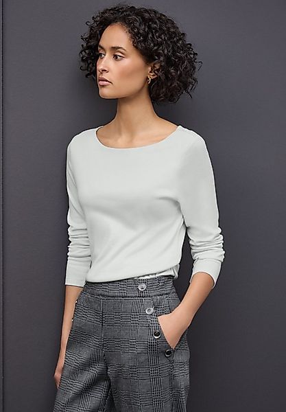 STREET ONE Langarmshirt Style Lanea mit U-Boot Ausschnitt günstig online kaufen