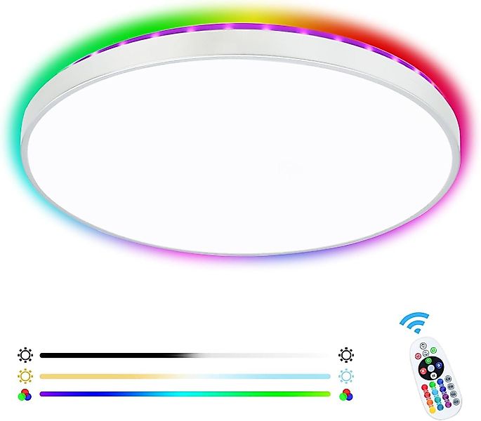 Diyarts LED Deckenleuchte, Farbwechsel, LED fest günstig online kaufen