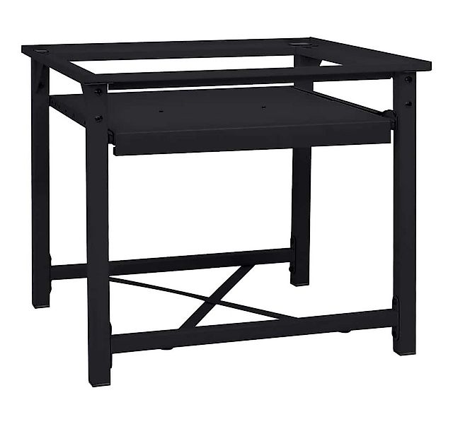 vidaXL Waschmaschinenumbauschrank Waschmaschinen-Podest Schwarz 60 x 56 x 5 günstig online kaufen