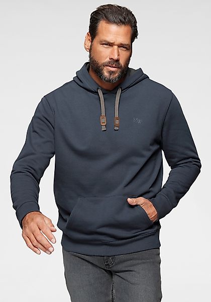 Mans World Kapuzensweatshirt, lange Ärmel, lockere Passform, unifarben, mit günstig online kaufen
