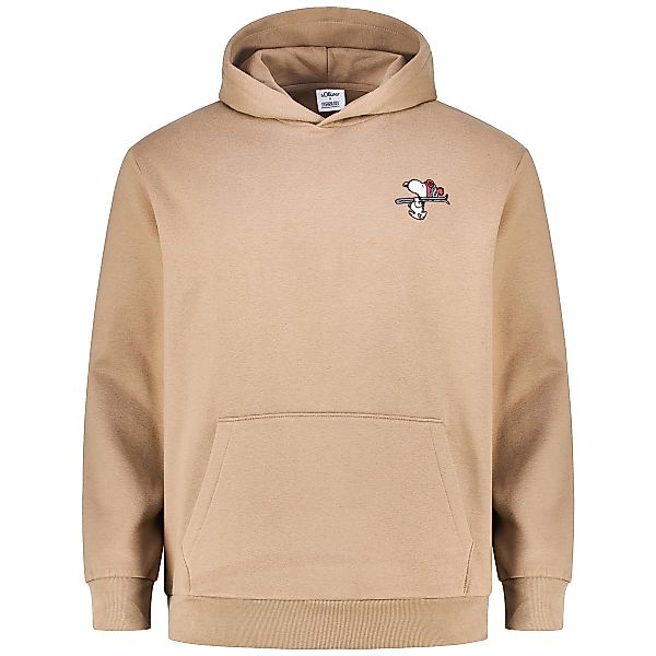 s.Oliver Hoodie mit Snoopy Applikation Farbe braun Größe: 5XL günstig online kaufen