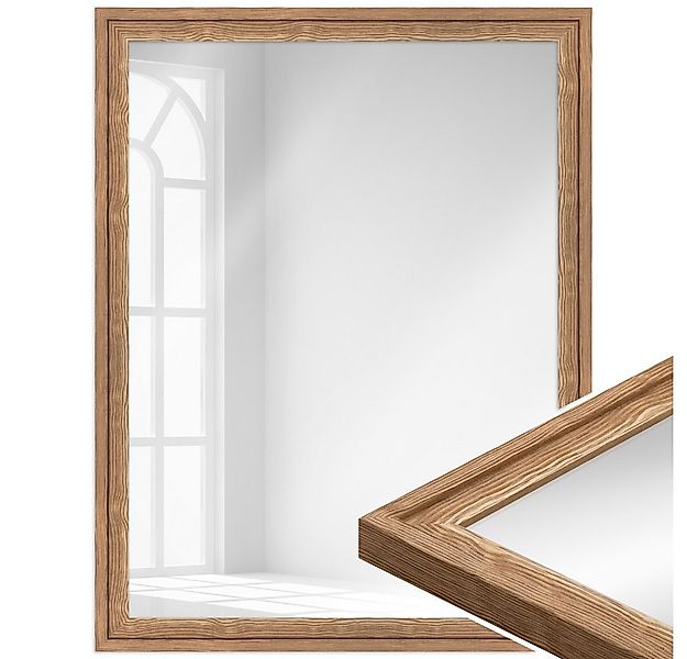 WANDStyle Wandspiegel H025, Eiche-Optik, aus Massivholz im Landhausstil günstig online kaufen
