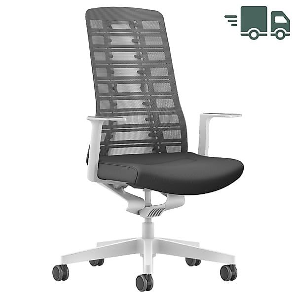 Interstuhl PUREis3 PU213 Bürostuhl | Weiß | Netzrücken anthrazit günstig online kaufen