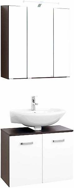 welltime Badmöbel-Set "Dorina", (2 St.), Breite 60 cm, Spiegelschrank mit L günstig online kaufen