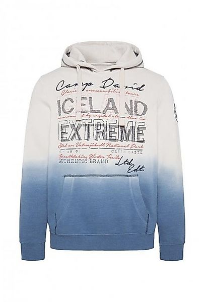 CAMP DAVID Hoodie Dip Dye mit Label-Stickereien günstig online kaufen