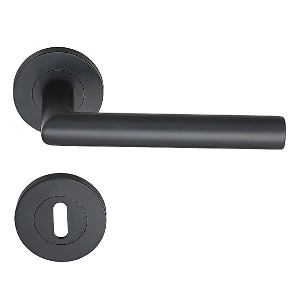 MeinTürgriff Drückergarnitur Tortola Schwarz Türdrücker Edelstahl Türgriff günstig online kaufen