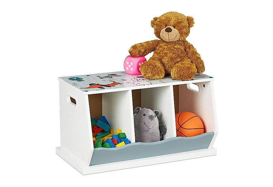 relaxdays Standregal Kinderregal mit Hundemotiv günstig online kaufen