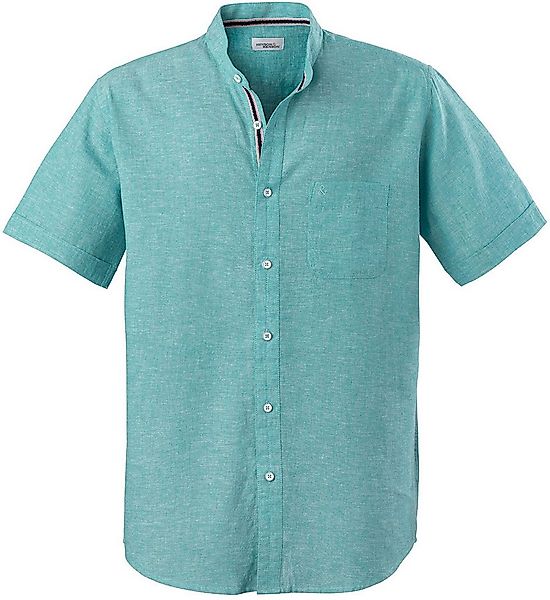 HENSON&HENSON Kurzarmhemd aus weichem Leinen-Baumwoll-Mix günstig online kaufen