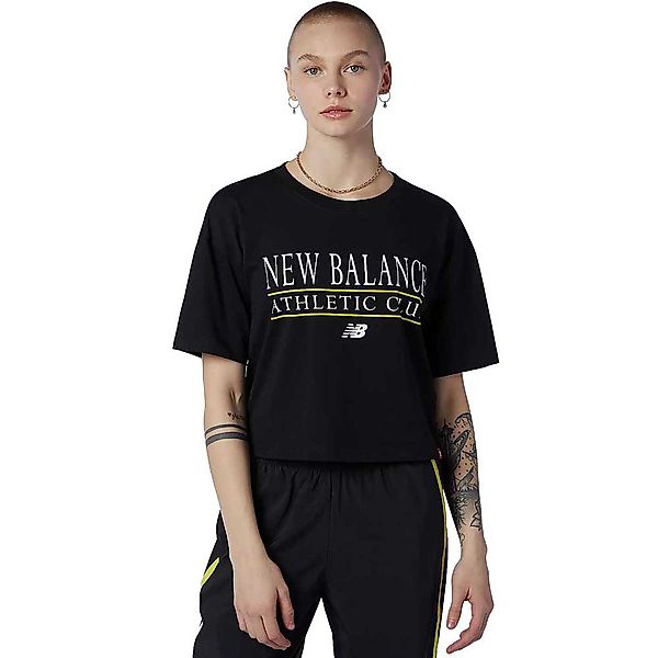 New Balance Grundlagen Athletic Club Boxy Kurzärmeliges T-shirt S Black günstig online kaufen