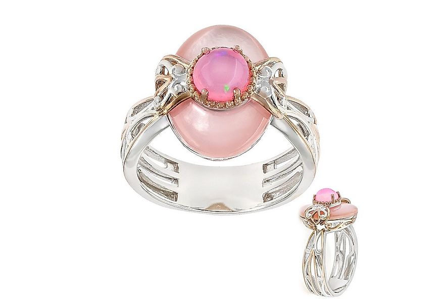 Cavill Silberring Cavill Ring Damen Silber 925, rosa Opal 0,57 ct, Perlmutt günstig online kaufen