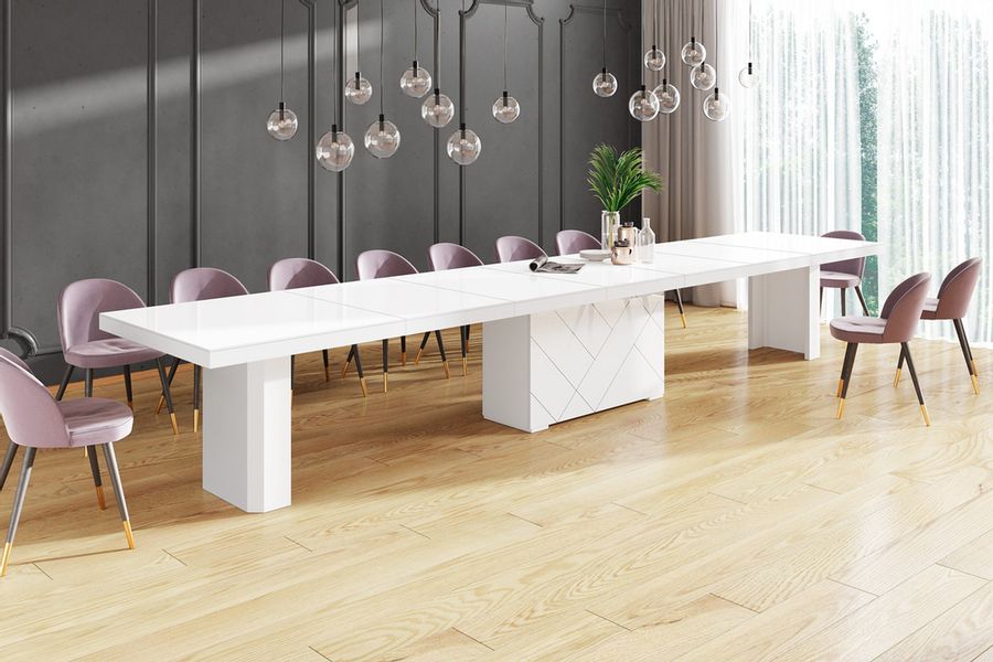 designimpex Esstisch Design Tisch HEK-111 Weiß günstig online kaufen
