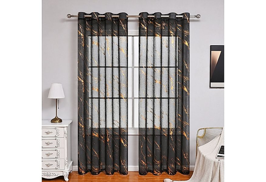 Refttenw Gardine Blickdicht Vorhänge mit Ösen, Gardinen Ösenvorhang für Sch günstig online kaufen