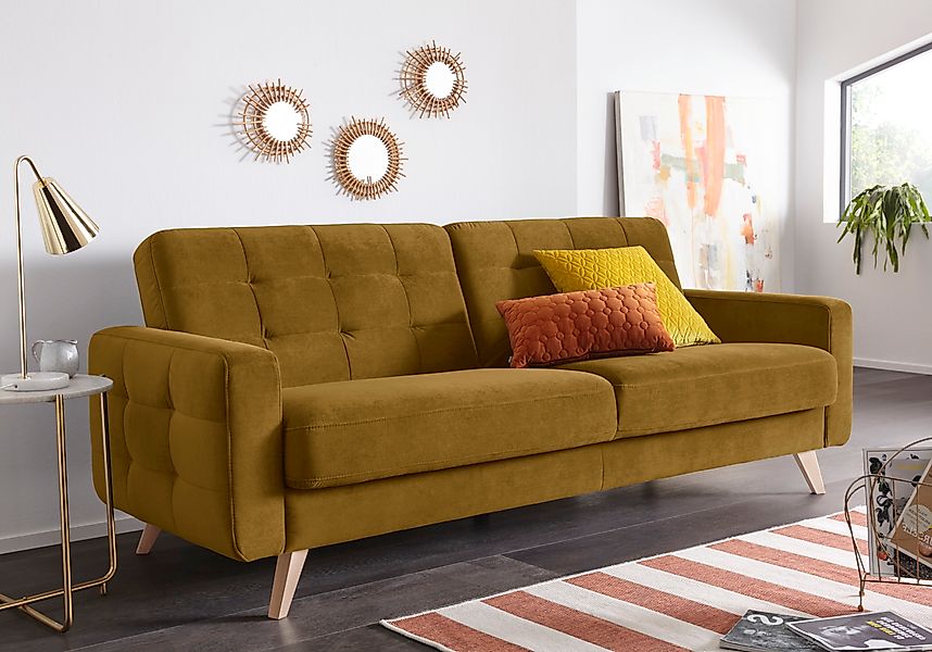exxpo - sofa fashion 3-Sitzer »Nappa, kompakt, bequem, zeitloses Design, Br günstig online kaufen