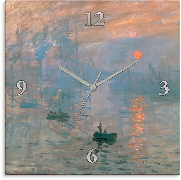 Artland Wanduhr "Impression (Sonnenaufgang). 1872", wahlweise mit Quarz- od günstig online kaufen