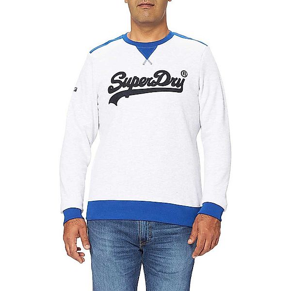 Superdry Vintage Logo Ac Colour Block Crew Sweatshirt L Glacier Grey Marl günstig online kaufen