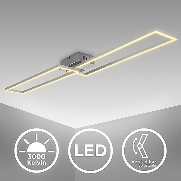B.K.Licht LED Deckenleuchte, in gebürsteter Alu-Optik, LED-Platine 40 Watt, günstig online kaufen