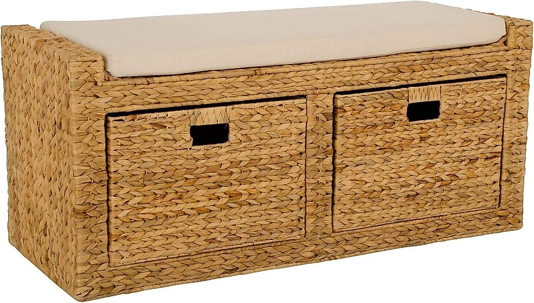 VIVANNO Truhenbank Wasserhyazinthe LORANTE Rechteckig - günstig online kaufen