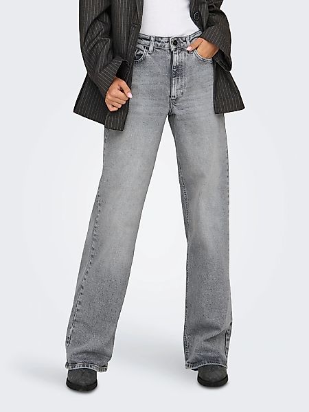 ONLY High-waist-Jeans "ONLJUICY HW WIDE LEG DNM REA707 NOOS" Baumwollmischu günstig online kaufen