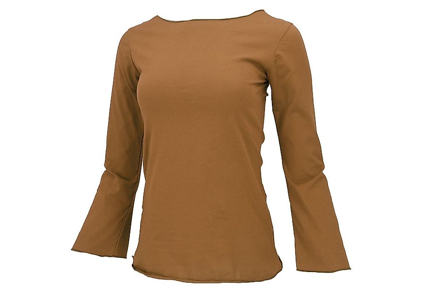 Guru-Shop Longsleeve Basic Langarmshirt, Yogashirt mit.. alternative Beklei günstig online kaufen