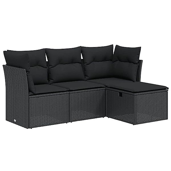 vidaXL Gartenlounge-Set 4-tlg. Garten-Sofagarnitur mit Kissen günstig online kaufen
