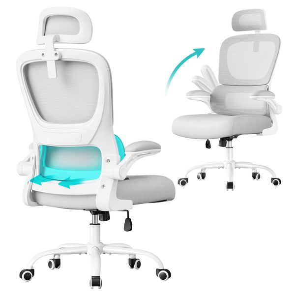 SONGMICS Bürostuhl, Netzstuhl, ergonomisches Design, mit günstig online kaufen