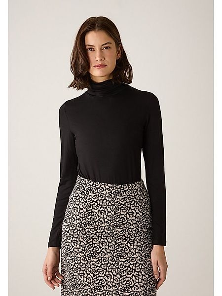 MORE&MORE Longsleeve softes Basic-Rollkragenshirt günstig online kaufen