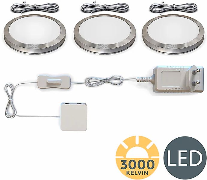 B.K.Licht Unterschrankleuchte, 3 flammig, Leuchtmittel LED-Board   LED fest günstig online kaufen