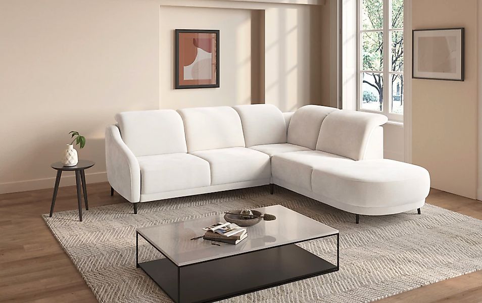sit&more Ecksofa »Blues L-Form«, wahlweise mit Klapptisch und USB günstig online kaufen