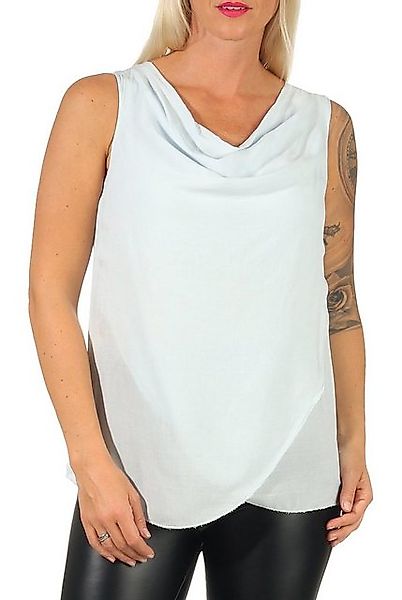 malito more than fashion Chiffonbluse 1177 Blusentop in kaschierender Passf günstig online kaufen