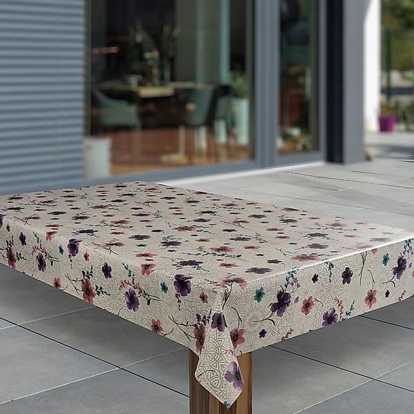 laro Tischdecke Wachstuch-Tischdecken Abwaschbar Blumen Mandala günstig online kaufen
