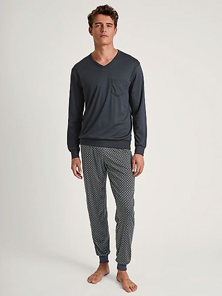 CALIDA Pyjama "Relax Swiss Edition" 2 Stk. tlg., mit soften Bündchen an Abs günstig online kaufen