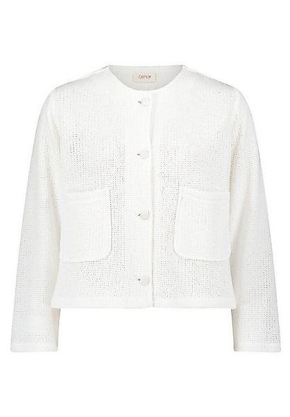 Cartoon Canvasjacke Cartoon Casual-Jacke mit Rundhalsausschnitt günstig online kaufen