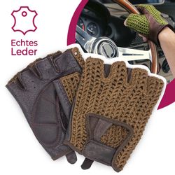 Adapter Universe Lederhandschuhe Autofahrer Handschuhe Retro günstig online kaufen