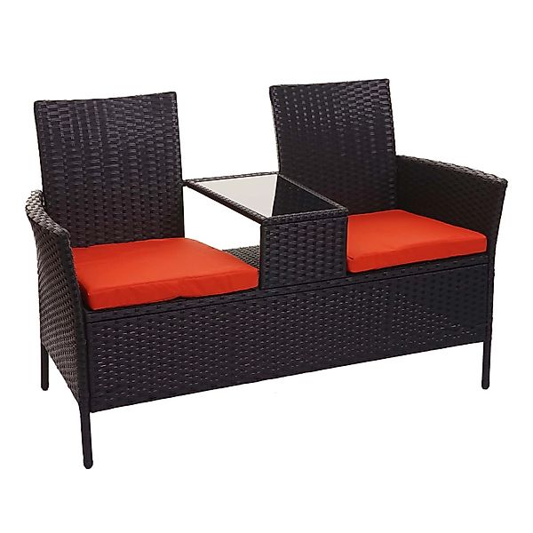 MCW Gartenbank MCW-E24, Poly-Rattan, mit Armlehnen, günstig online kaufen