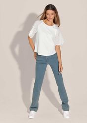 MADELEINE Shirtbluse Kurzes Blusen-Shirt im Material-Mix günstig online kaufen
