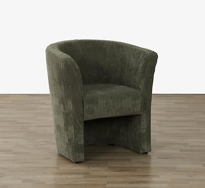 Sessel ca. 75x83x67 Cord Grün günstig online kaufen
