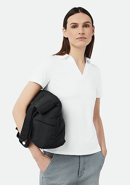 comma casual identity Kurzarmshirt Jersey-Poloshirt aus günstig online kaufen