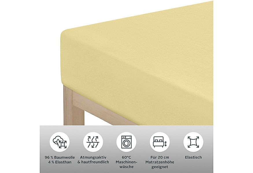 OTTO home Spannbettlaken Cremona, in den Qualitäten (Jersey: 145g/m², PREMI günstig online kaufen