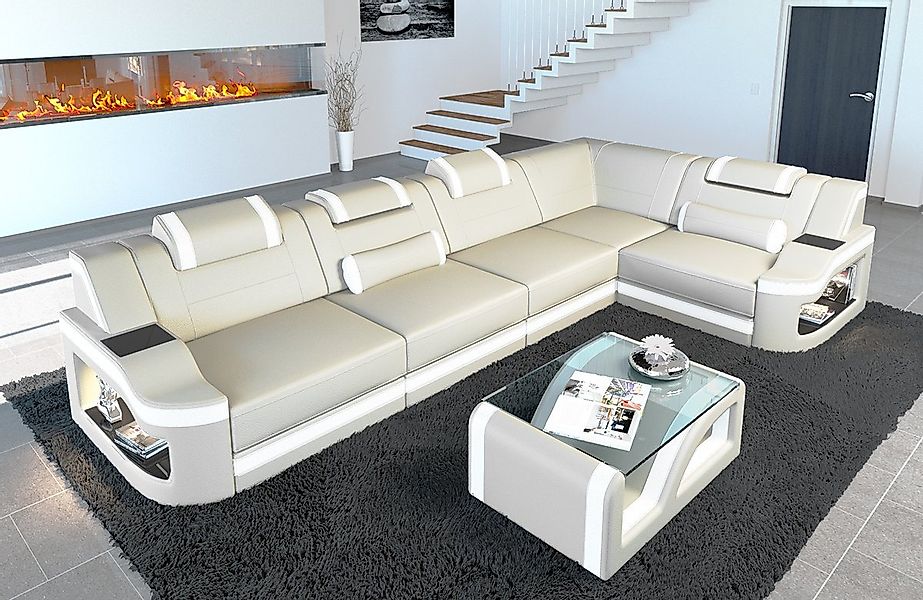 Sofa Dreams Ecksofa Ledersofa Padua L Form Ledercouch Leder Sofa, Couch, mi günstig online kaufen