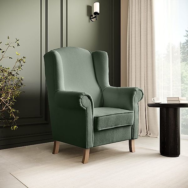 Beautysofa Ohrensessel Sessel Wohnzimmersessel Fernsehsessel LEONARDO günstig online kaufen