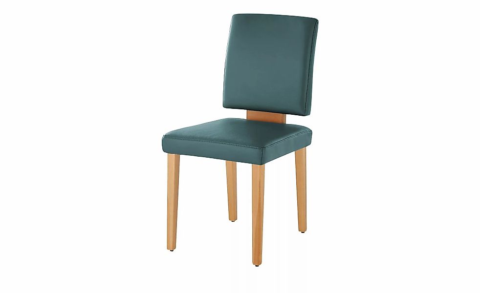 Leder-Polsterstuhl  Canto III ¦ blau ¦ Maße (cm): B: 47 H: 93 T: 63.0 Stühl günstig online kaufen