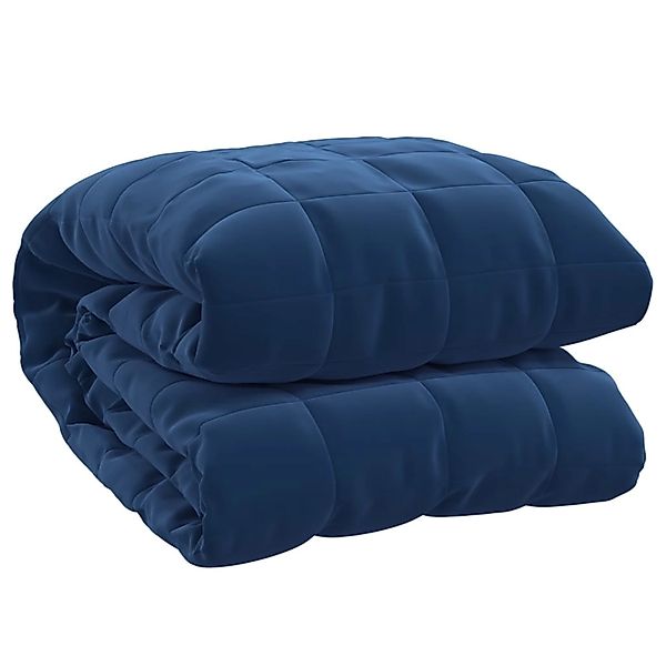 vidaXL Bettüberwurf Gewichtsdecke Blau 200x225 cm günstig online kaufen