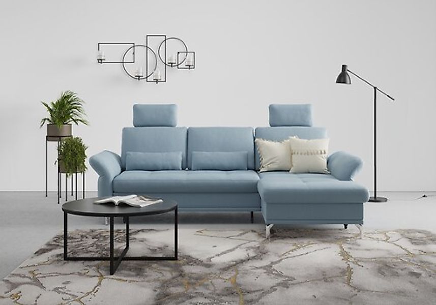 Home affaire Ecksofa »Palm Beach L-Form« Federkern, mit Sitztiefenverstellu günstig online kaufen